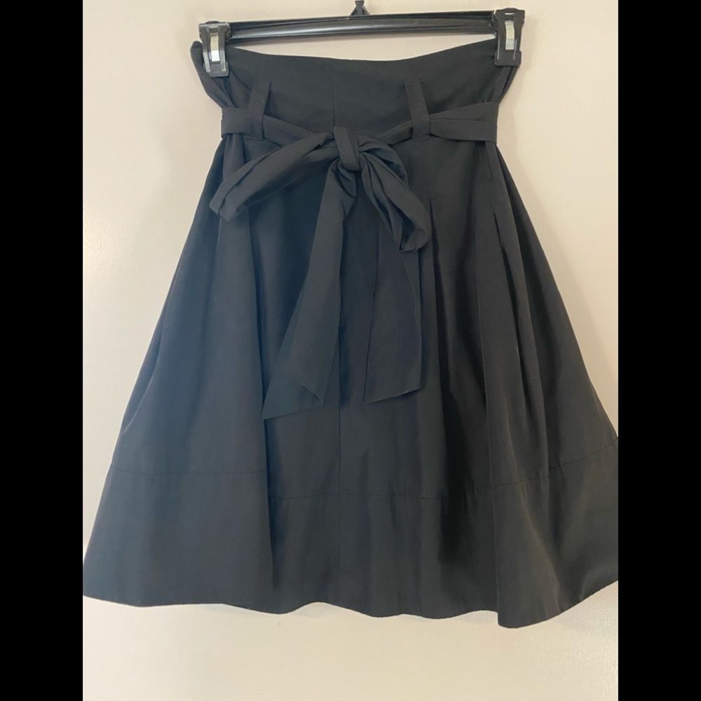 Vintage black ball skirt w/ tie bow - Size Small